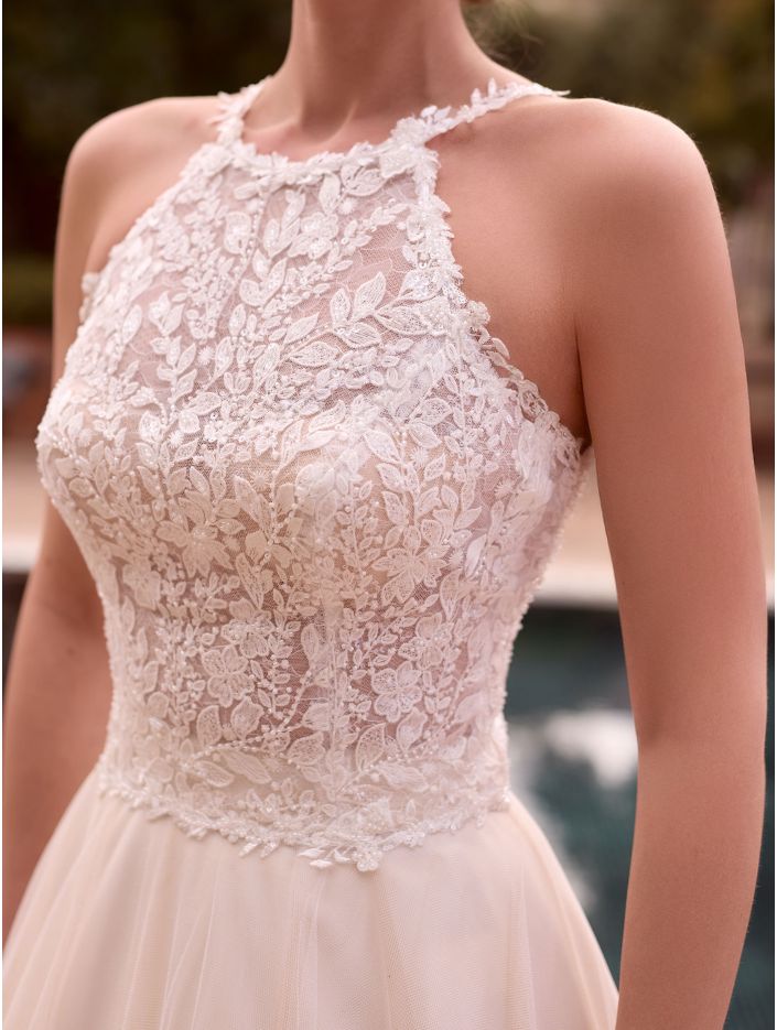 Standesamt Oberteil mit Spitze und Glitzer Standesamt Oberteil mit Spitze und Glitzer