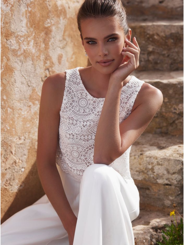 Standesamt Oberteil mit Spitze Standesamt Oberteil mit Spitze